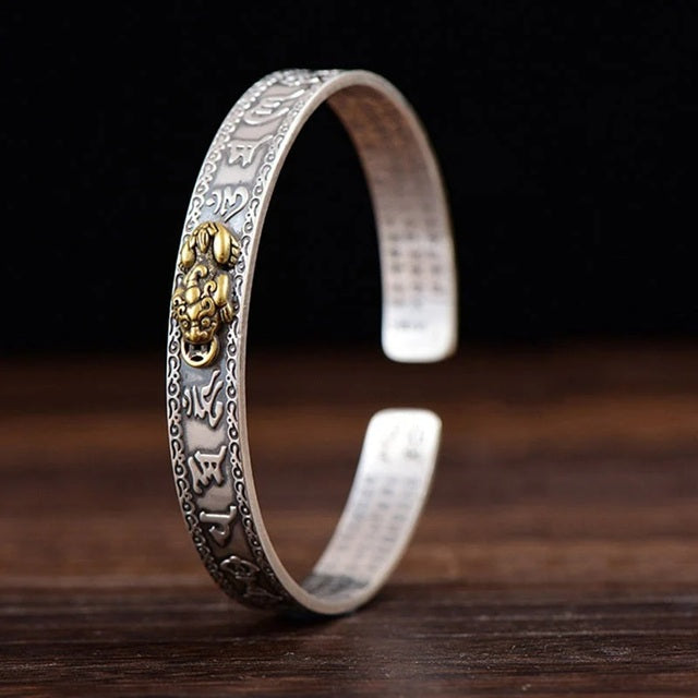 Pulsera Budista de Cobre Ajustable para Hombre