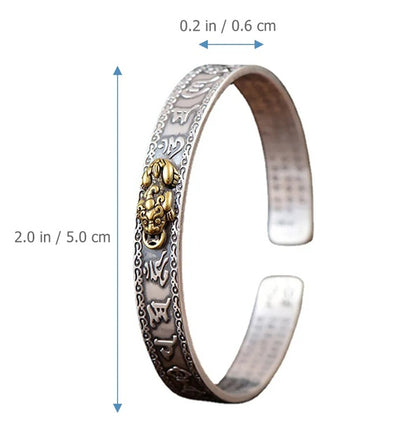 Pulsera Budista de Cobre Ajustable para Hombre