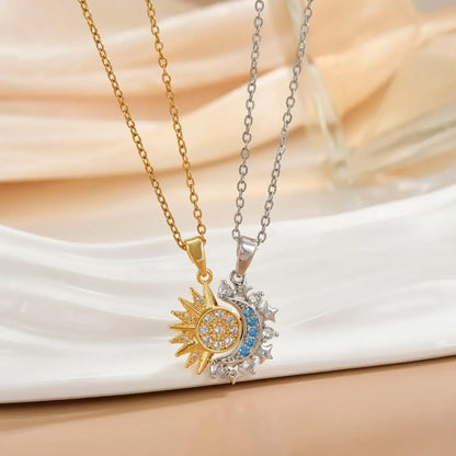 Conjunto Collares Sol y Luna para compartir