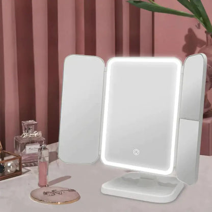 Espejo de Maquillaje LED Plegable G