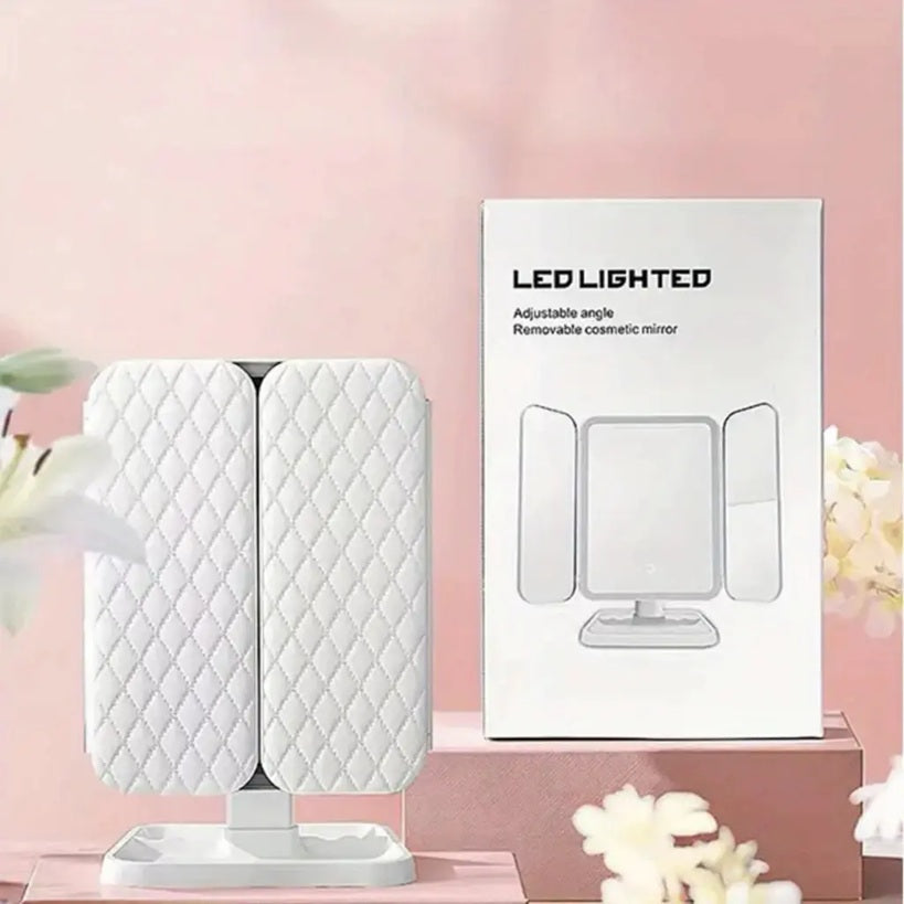 Espejo de Maquillaje LED Plegable G