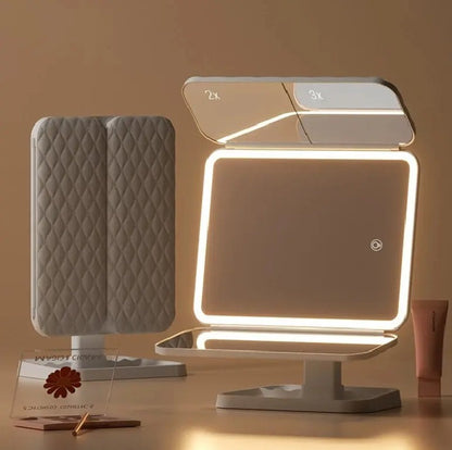 Espejo de Maquillaje LED Plegable G