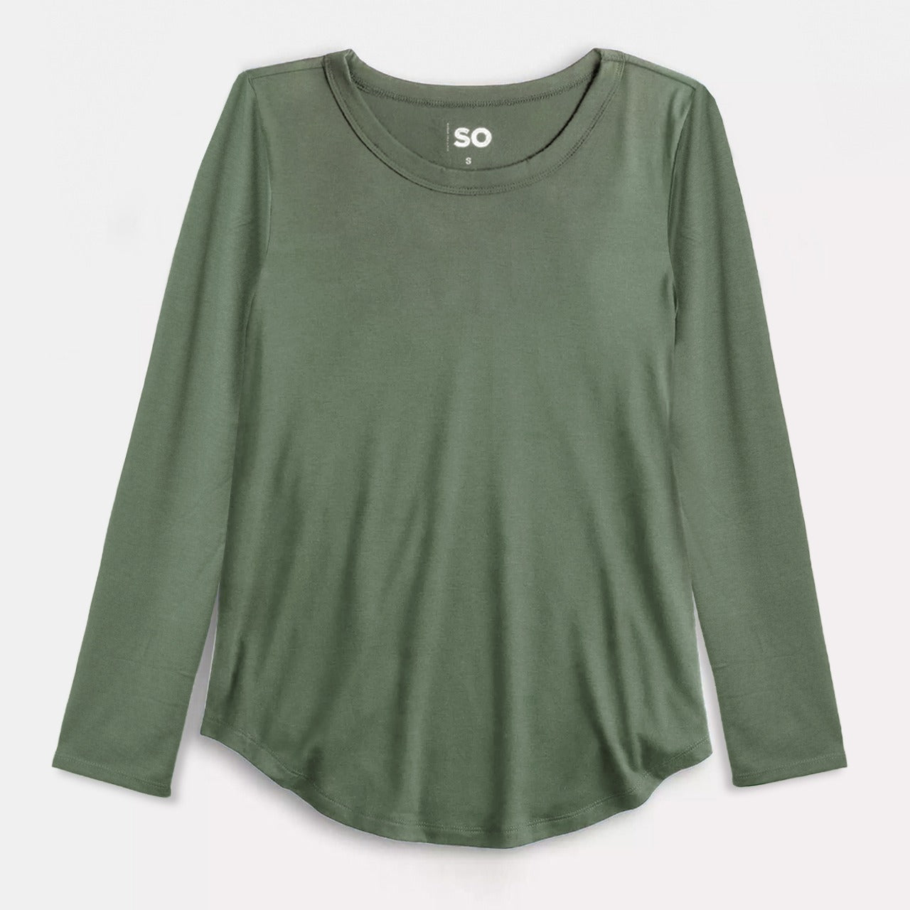 Blusa lady manga larga cuello redondo